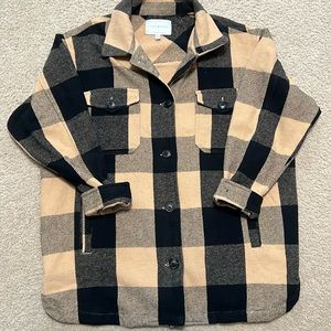 Lucky Brand plaid shacket size M